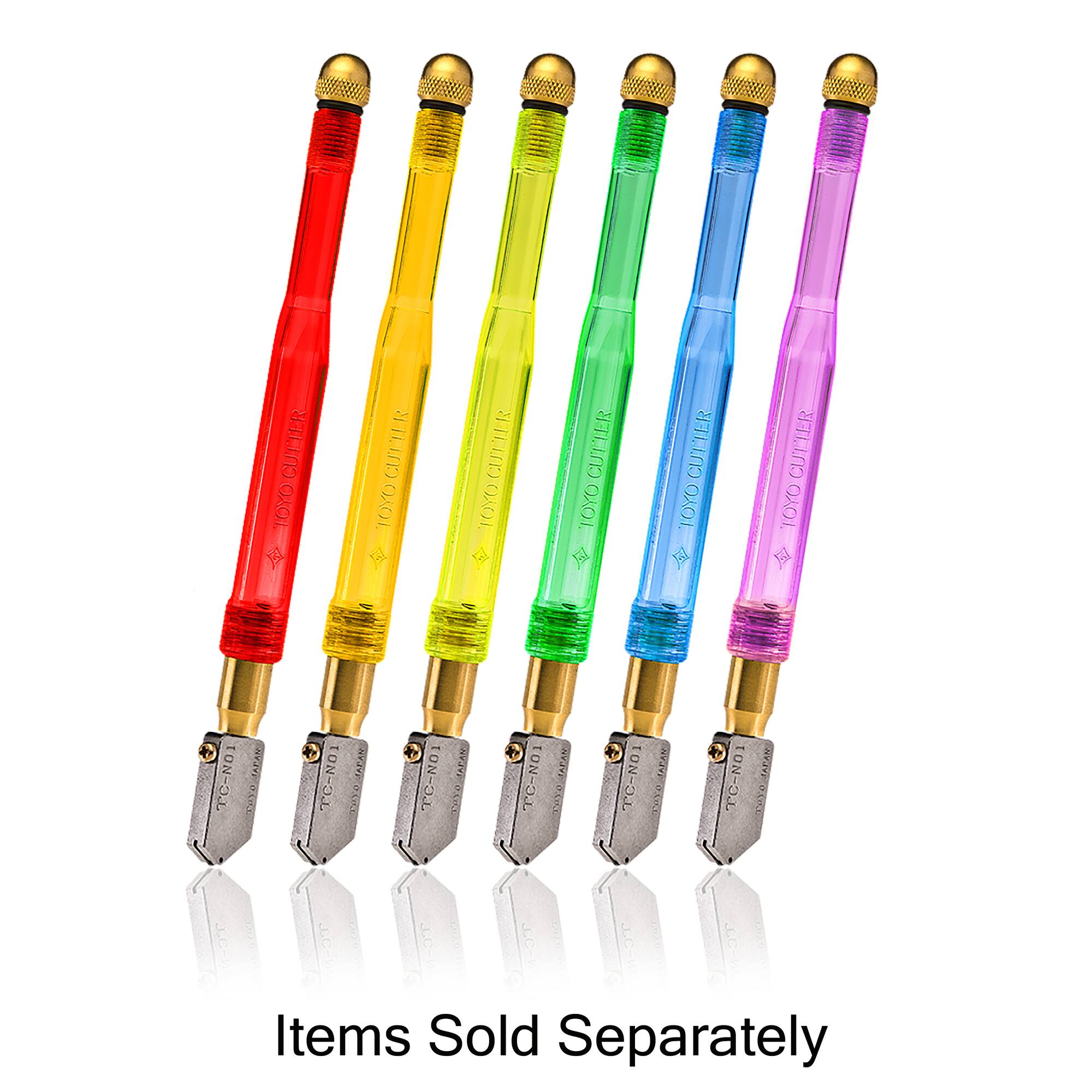 Assorted TOYO™ Straight Blade Comfort Grip Supercutter Glass Tool